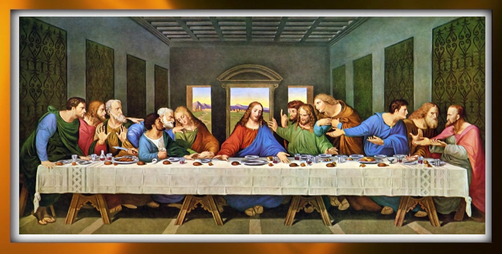 Da Vinci, last supper, Jesus, Judas, passover, serenity